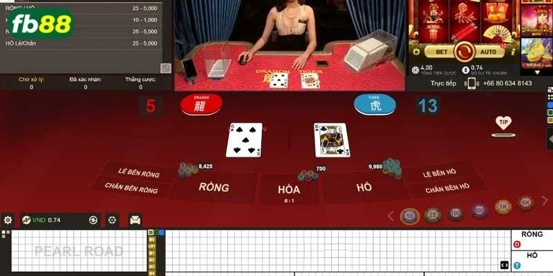 Hướng dẫn cách chơi bài Rồng Hổ FB88 với 3 bước đơn giản cho tân thủ.